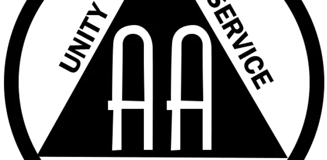 aa logo in black