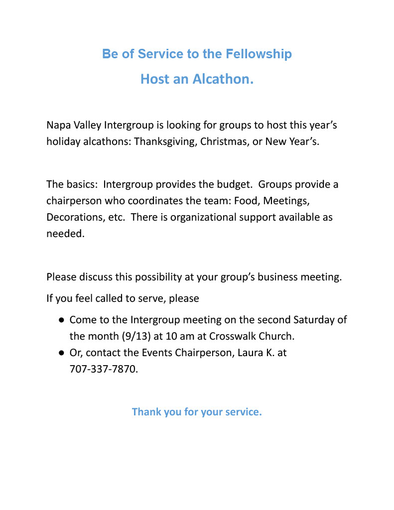 Host an Alcathon!